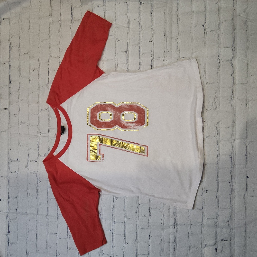 Vintage Torrid baseball style shirt raglan tee sleeve 2 18/20